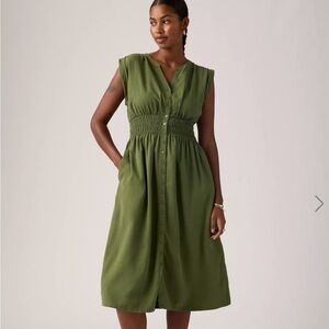 LEVI’S BETTINA DRESS SEA MOSS- women’s medium